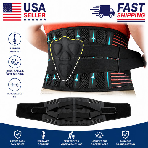 Lumbar support belt lower back - support,