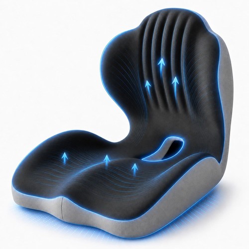 Ergonomic seat cushion for - seat,