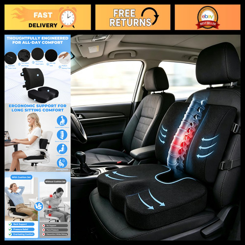 Memory foam car seat - cushion, &